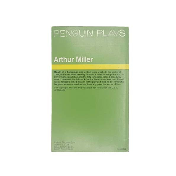 Arthur Miller's Death of a Salesman 1972