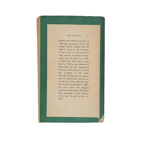 Famous Trials of Marshall Hall by Edward Marjoribanks - Penguin 1951