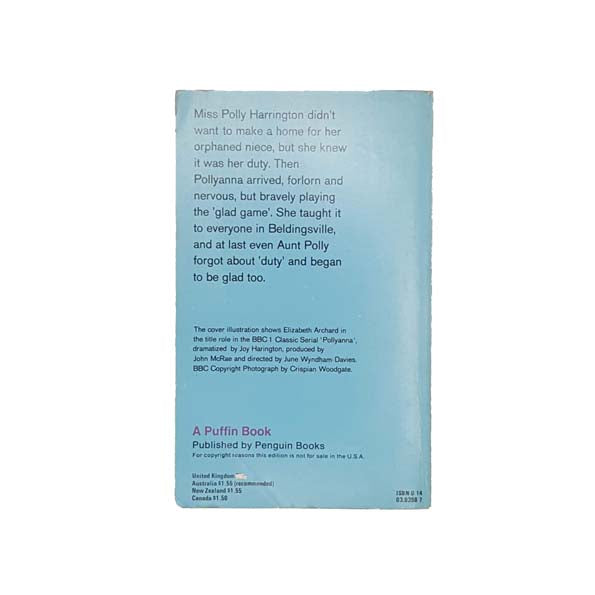 Pollyanna by Eleanor H. Porter - Puffin 1975