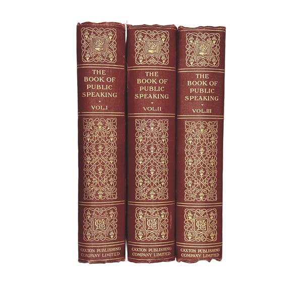 The Book of Public Speaking in 3 Vols - Caxton, 1913