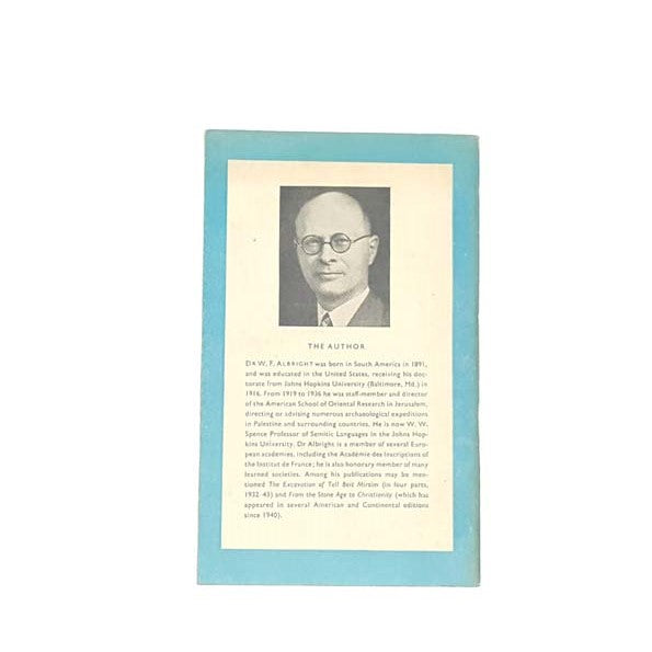 The Archaeology Of Palestine by W.F.Albright, pelican,1949