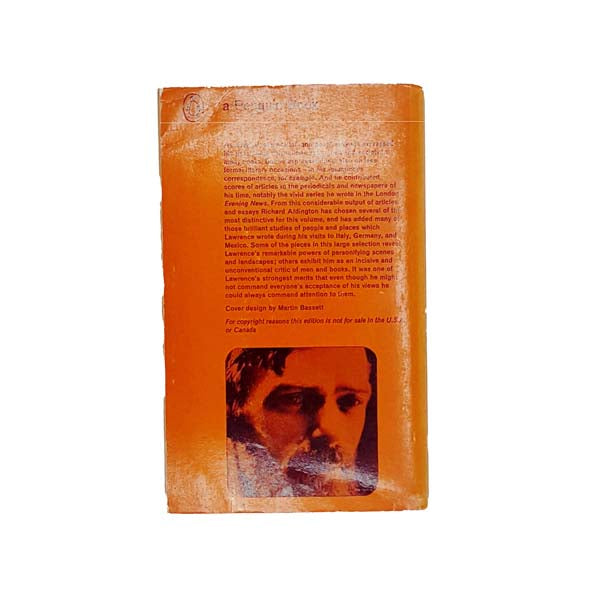 D. H. Lawrence's Selected Essays 1965