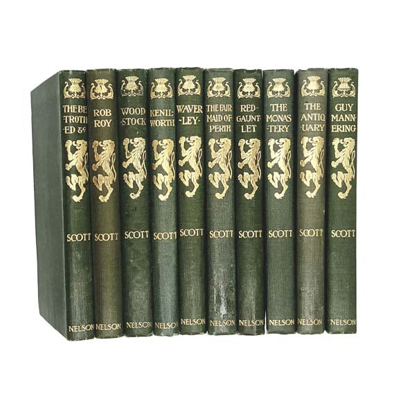 The Works of Sir Walter Scott - 10 Vols - Nelson, 1904
