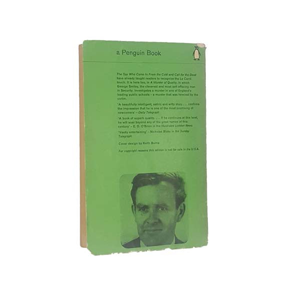 A Murder of Quality by John le Carre - Penguin, 1965