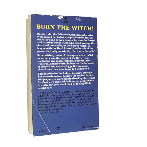 Witchcraft in British History by Ronald Holmes 1976 - Tandem