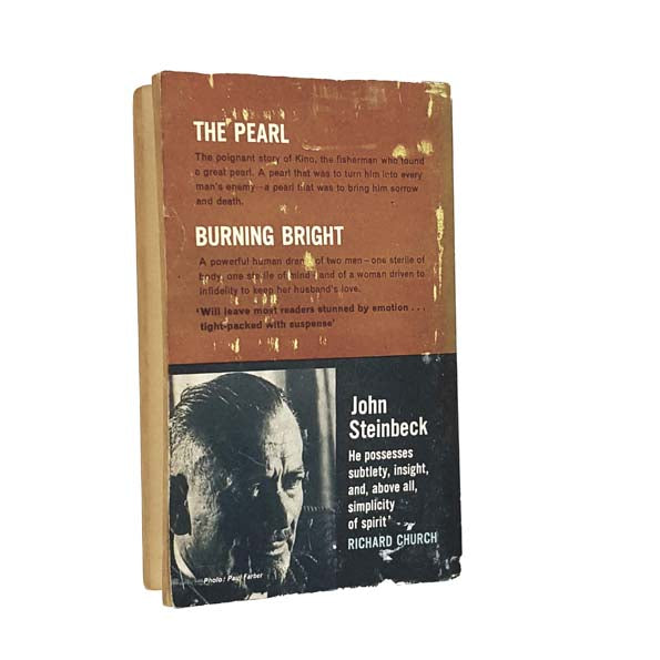 John Steinbeck's The Pearl and Burning Bright 1963 - Pan Books