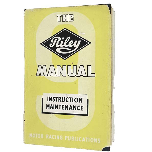 The Riley Manual Instruction Maintenance - 1956