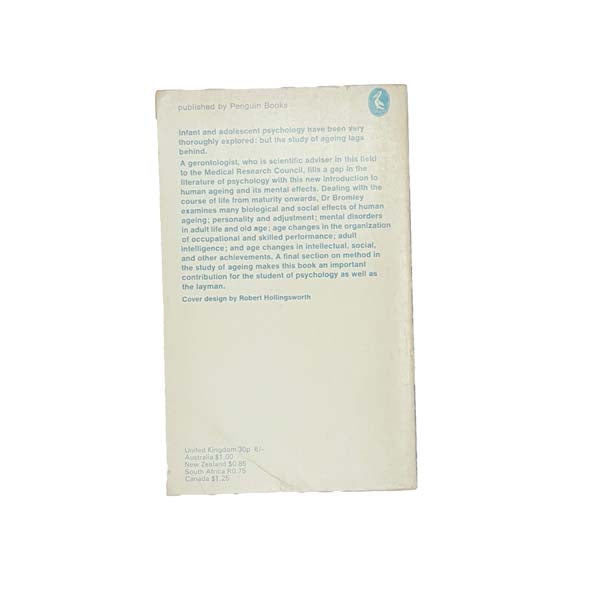 The Psychology of Human Ageing by D.B. Bromley - Pelican, 1969