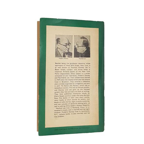 The Greek Coffin Mystery by Ellery Queen - Penguin, 1957