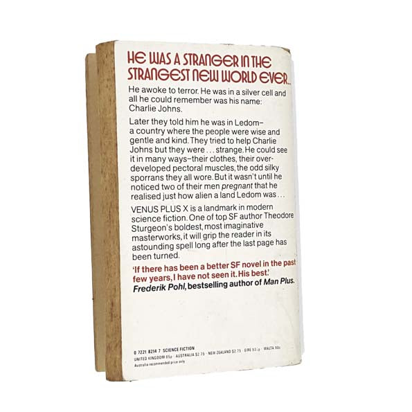 Venus Plus X by Thedore Sturgeon 1978 - Sphere