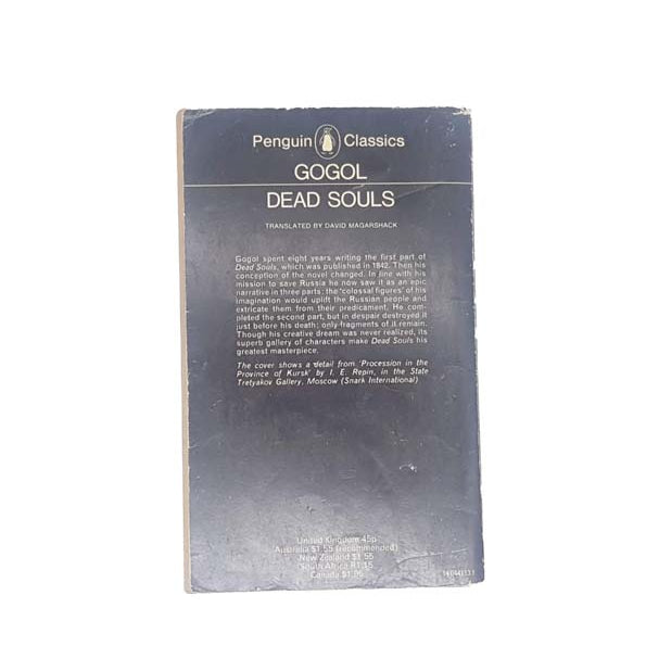 Dead Souls by Gogol, penguin, 1972