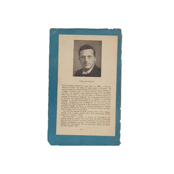 The Life of Jesus by C. J. Cadoux - Pelican, 1948