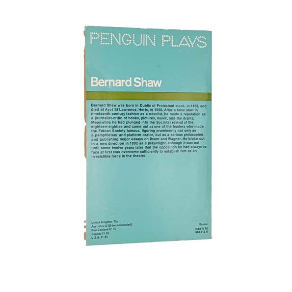 Plays Unpleasant by Bernard Shaw - Penguin, 1975