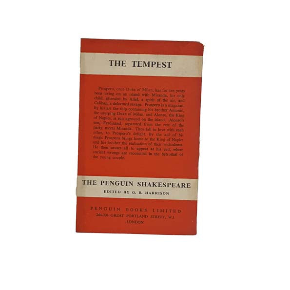 The Penguin Shakespeare: The Tempest 1937