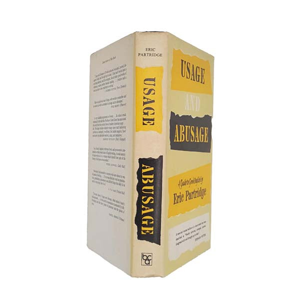 Usage and Abusage: A Guide to Good English by Eric Partridge - BCA, 1980