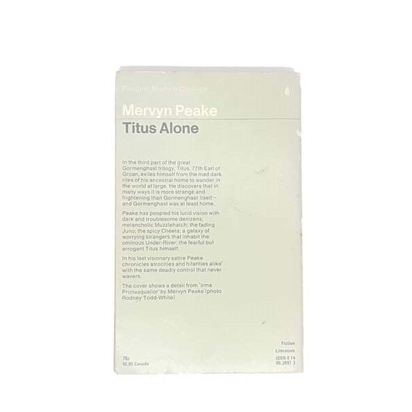 Titus Alone by Mervyn Peake, penguin,1976