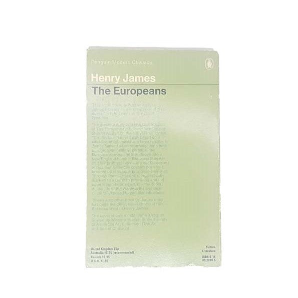 The Europeans by Henry James, penguin,1979