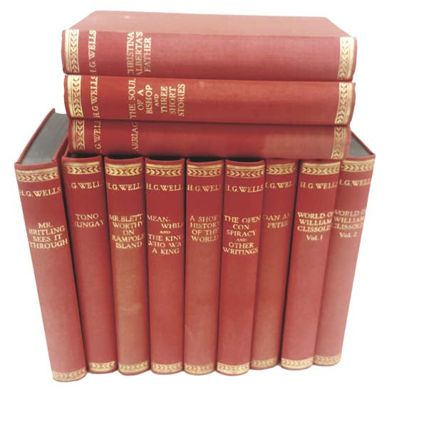 H. G. Wells 12 Book Collection 1933 - Waterlow and Sons, London