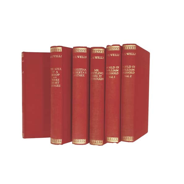 H. G. Wells 12 Book Collection 1933 - Waterlow and Sons, London