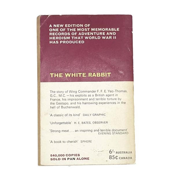 The White Rabbit by Bruce Marshall, pan books, 1965