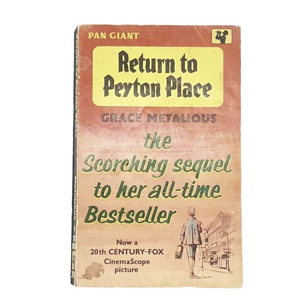 Return to Peyton Place by Grace Metalious, pan books, 1964
