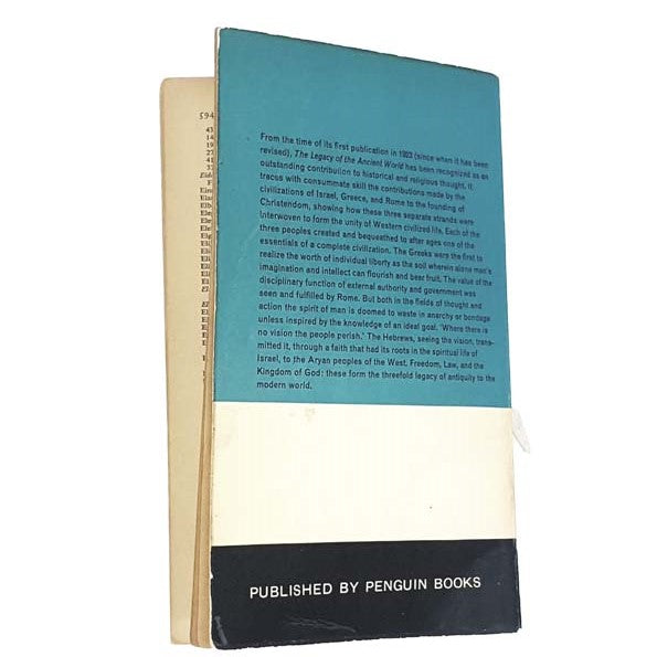 The Legacy Of The Ancient World by W.G. De Burgh, pelican, 1961