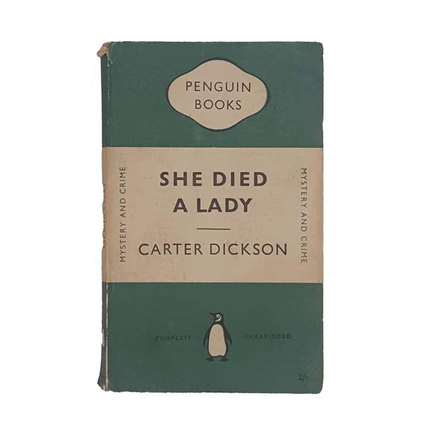 She Died a Lady by Carter Dickson - Penguin, 1959