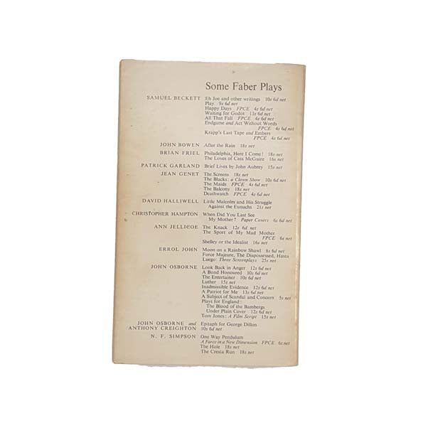 A Day in the Death of Joe Egg by Peter Nichols - Faber, 1967