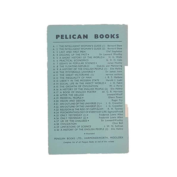 Civilization by Clive Bell - Pelican, 1938