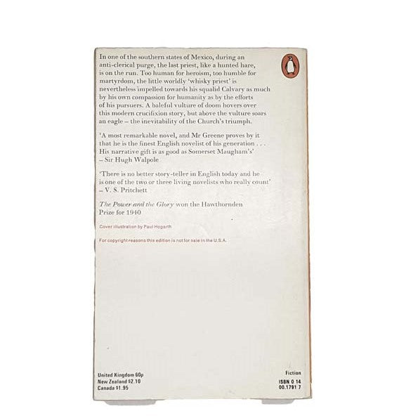 The Power and The Glory by Graham Greene, penguin,1975