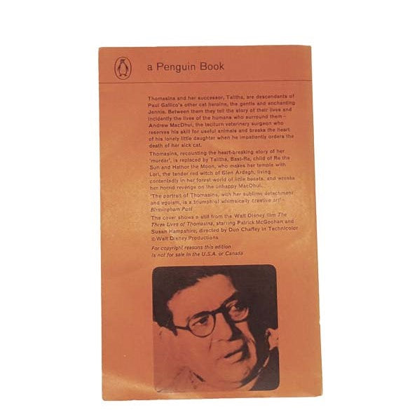 Thomasina by Paul Gallico, penguin,1964