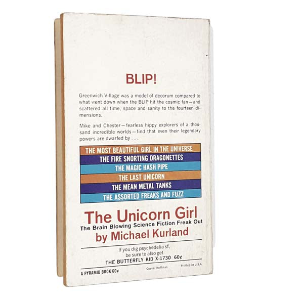 The Unicorn Girl by Michael Kurland 1969 - Pyramid