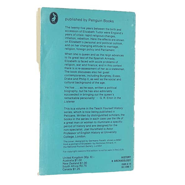Elizabeth I and the Unity of England from 1971 - Pelican