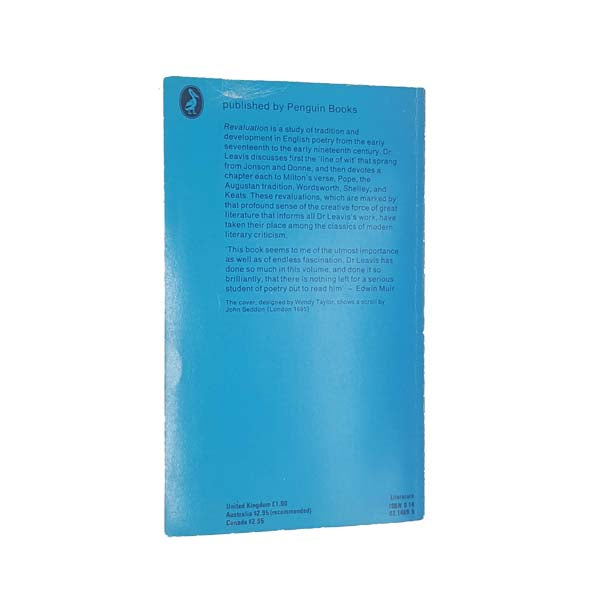 Revaluation by F.R. Leavis 1978