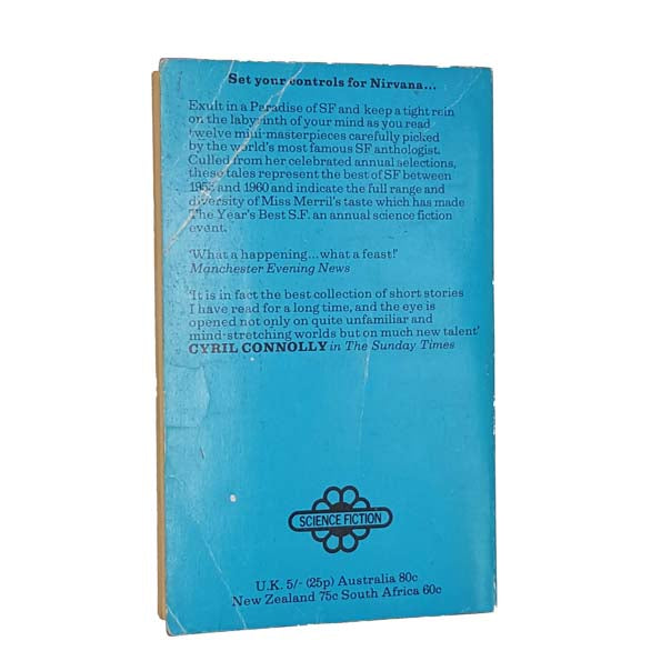 SF The Best of the Best Part One by Judith Merril 1970