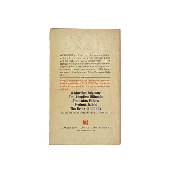 A Martian Odyssey by Stanley G. Weinbaum 1966