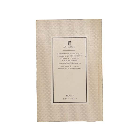 Selected Poems by T.S. Eliot - Faber, 1982