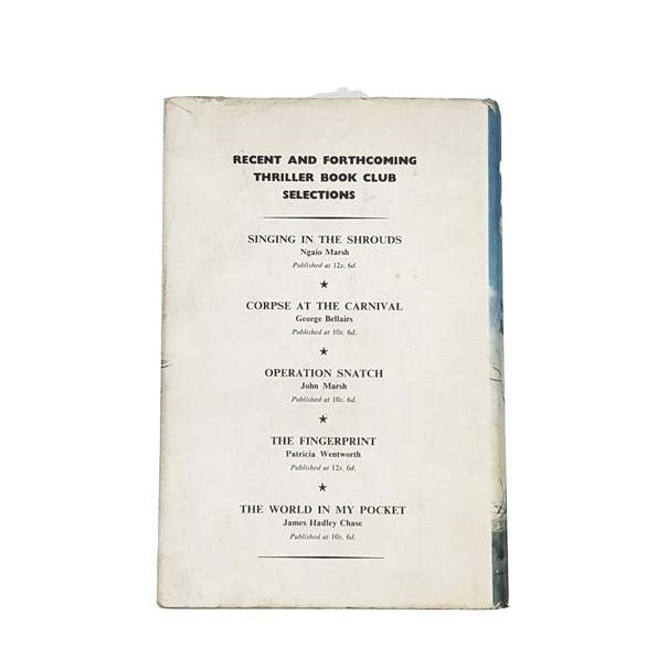 Hide My Eyes by Margery Allingham, the thriller book club,1958