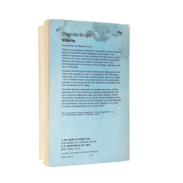 Charlotte Brontë's Villette 1977 - Dent