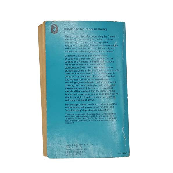 The Origins and Growth of Modern Education by E.S. Lawrence 1970 - First Edition