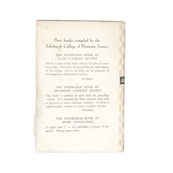 The Edinburgh Book of Advanced Cookery Recipes - Nelson