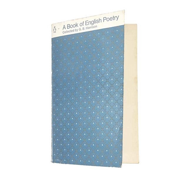 A Book of English Poetry by G.B. Harrison, penguin,1970