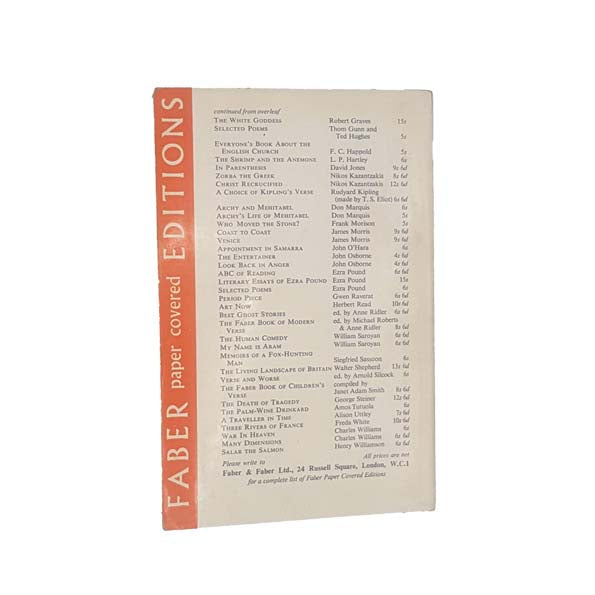 Night Wood by Djuna Barnes - Faber, 1963