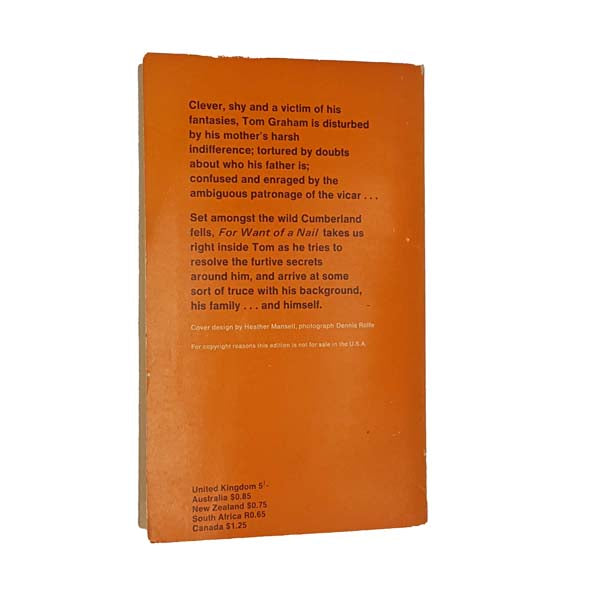 For Want of a Nail by Melvyn Bragg - Penguin, 1968