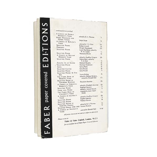 Selected Poems by W. H. Auden 1970 - Faber