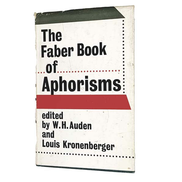 The Faber Book of Aphorisms 1965