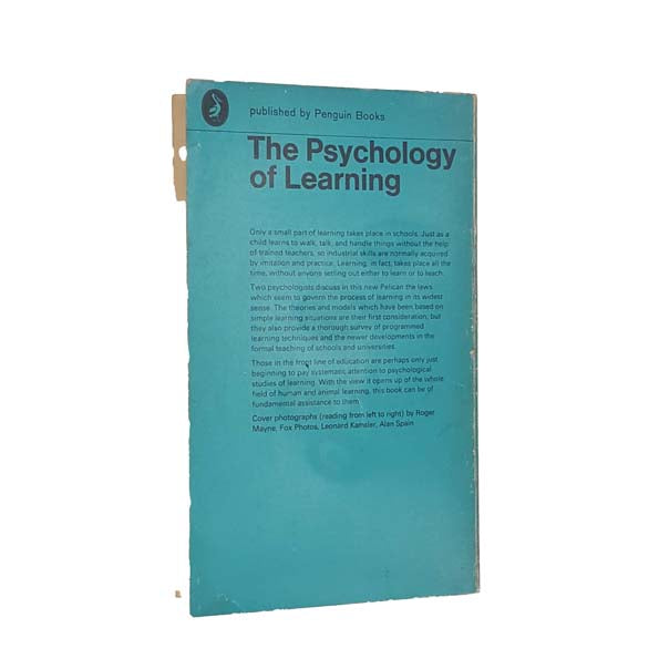 The Psychology of Learning by Robert Borger &amp; A.E.M. Seaborne - Pelican, 1967