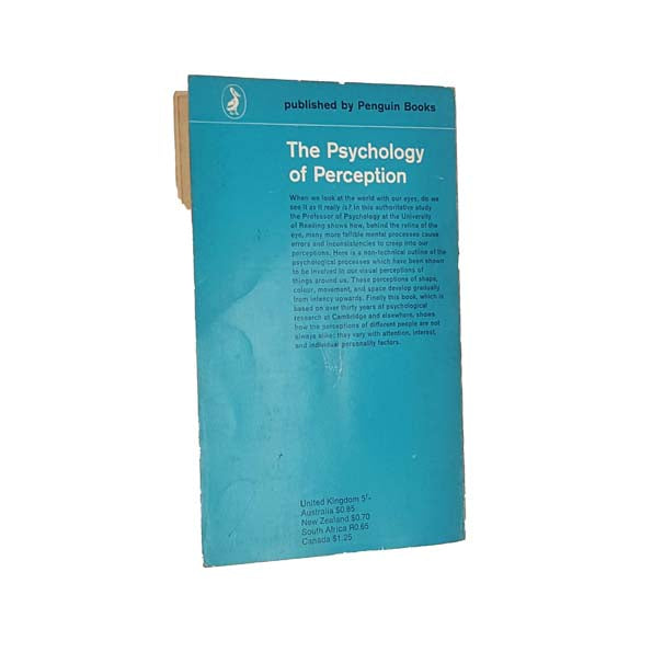 The Psychology of Perception by M.D. Vernon - Pelican, 1968