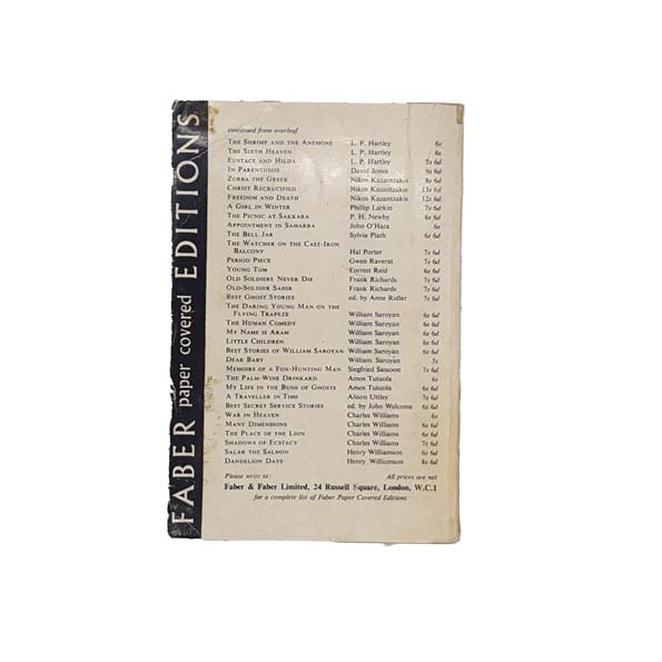 Memoirs of an Infantry Officer by Siegfried Sassoon - Faber, 1966