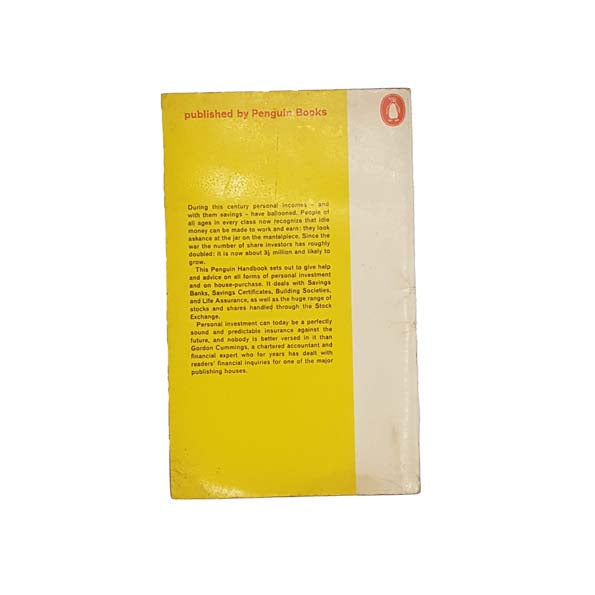 The Complete Guide to Investment by Gordon Cummings 1964